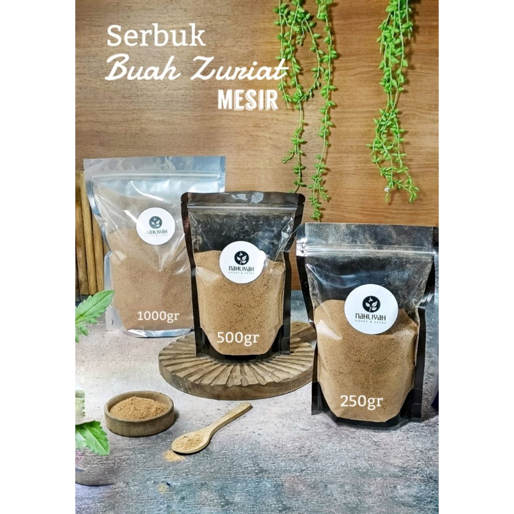 

Serbuk Buah Zuriyat Ukuran 500GR dan 1000GR by Nahliyah untuk promil | Antioksidan | Banyak Khasiat