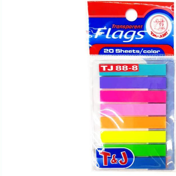 

T&J STICKY UP TRANSPARENT FLAGS TJ 88-8