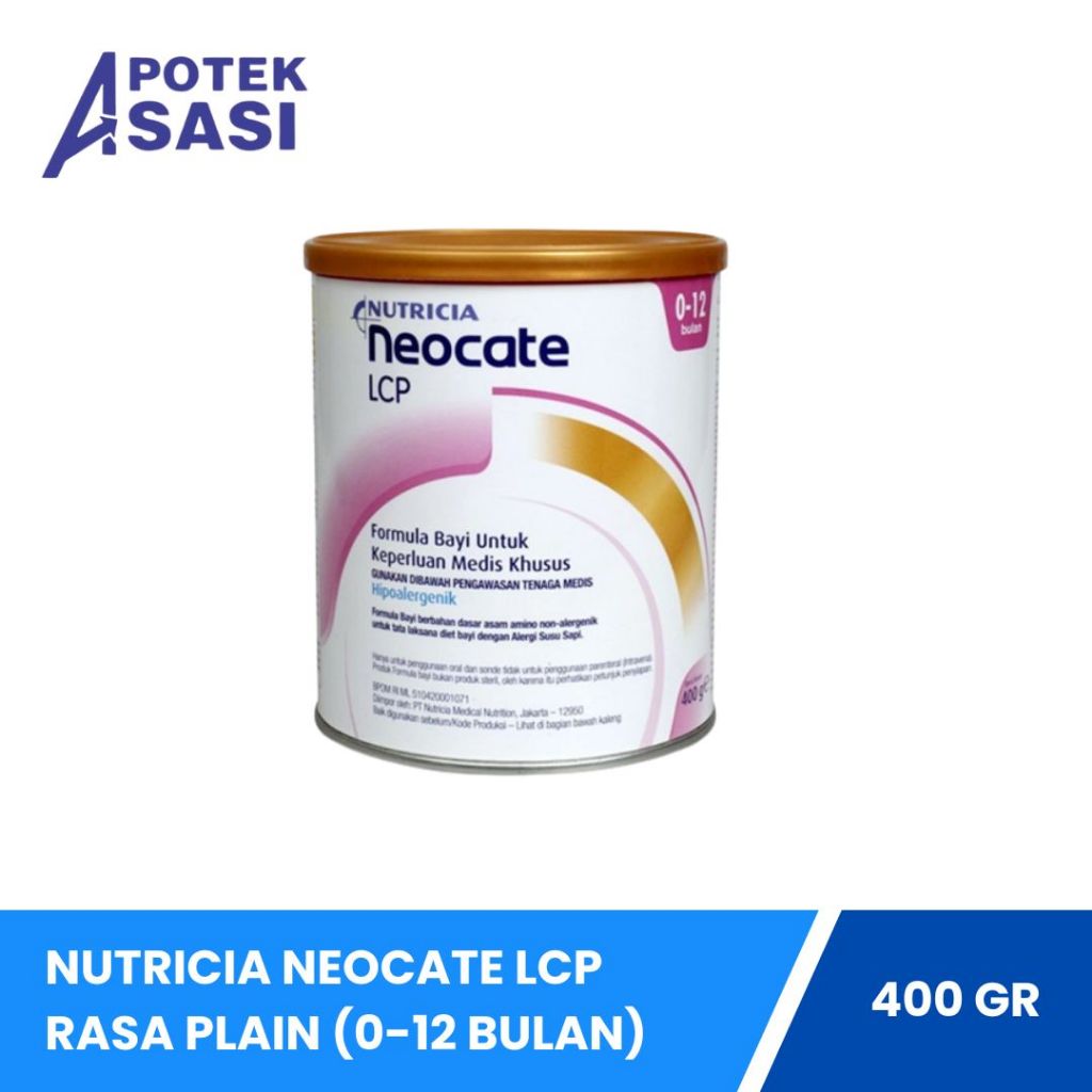 Nutricia Neocate LCP 400 Gram - Susu Formula Khusus Bayi Alergi Susu Sapi