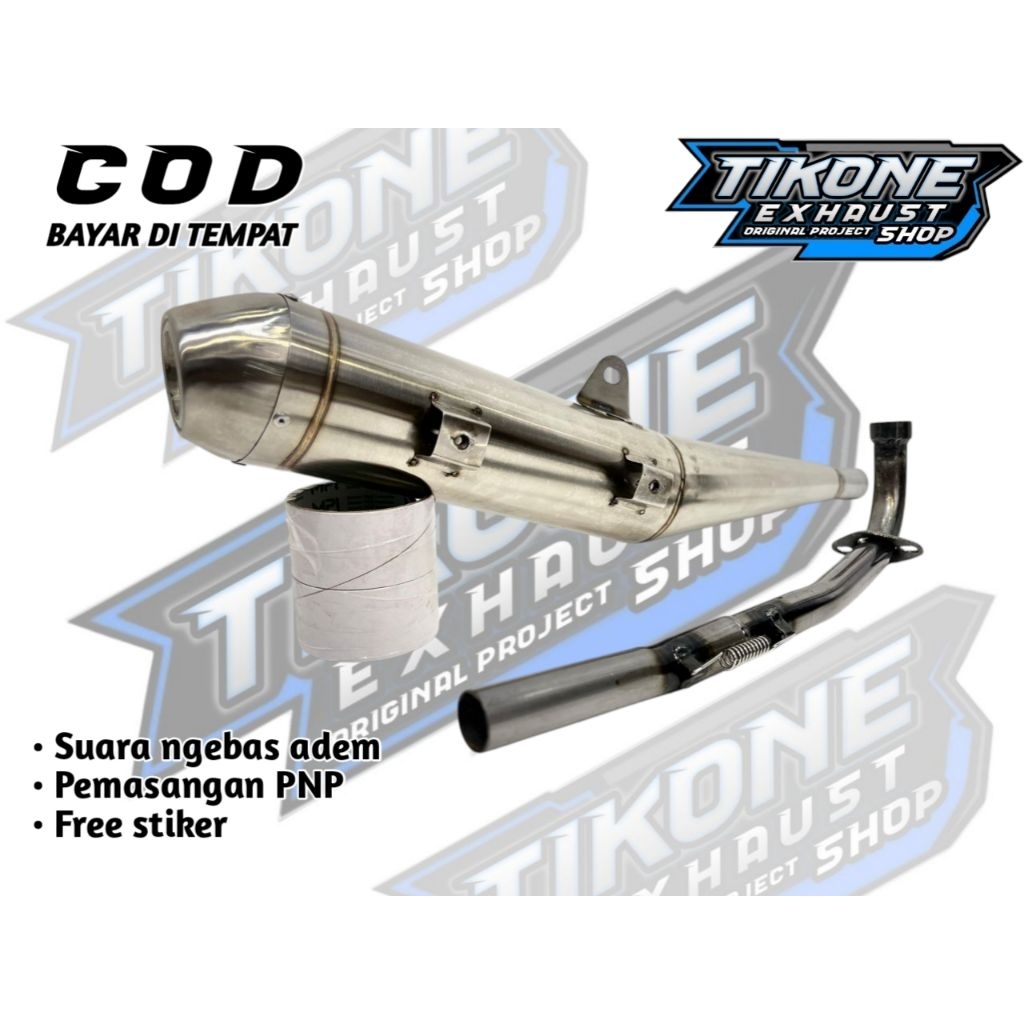 KENALPOT TSUKIGI STANDAR RACING ASTREA LEGENDA 1/2 SUPRA FIT 100 LAMA SUPRA FIT NEW 100 SUPRA X 125 