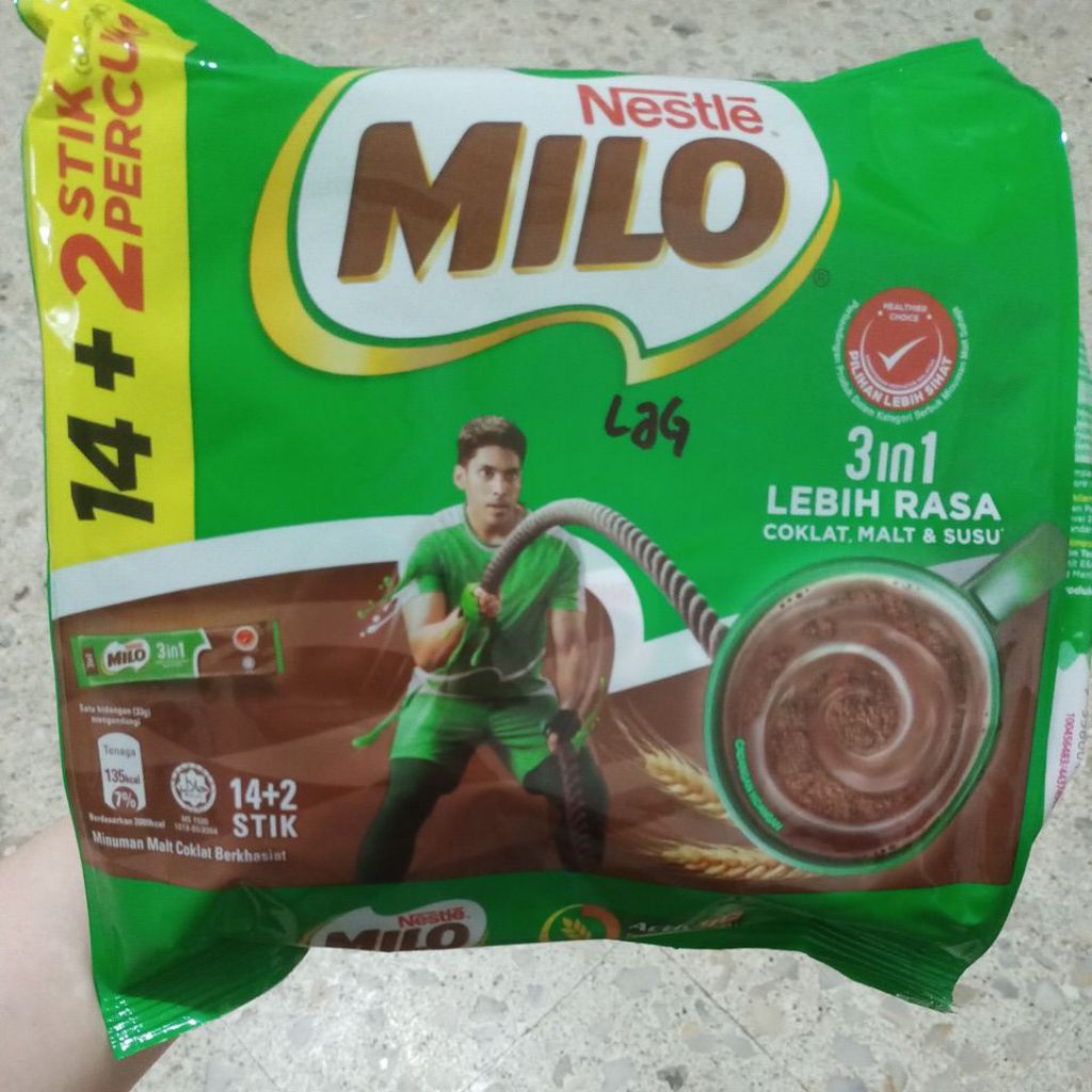 

milo 3in1 sachet (14+2 stick percuma)