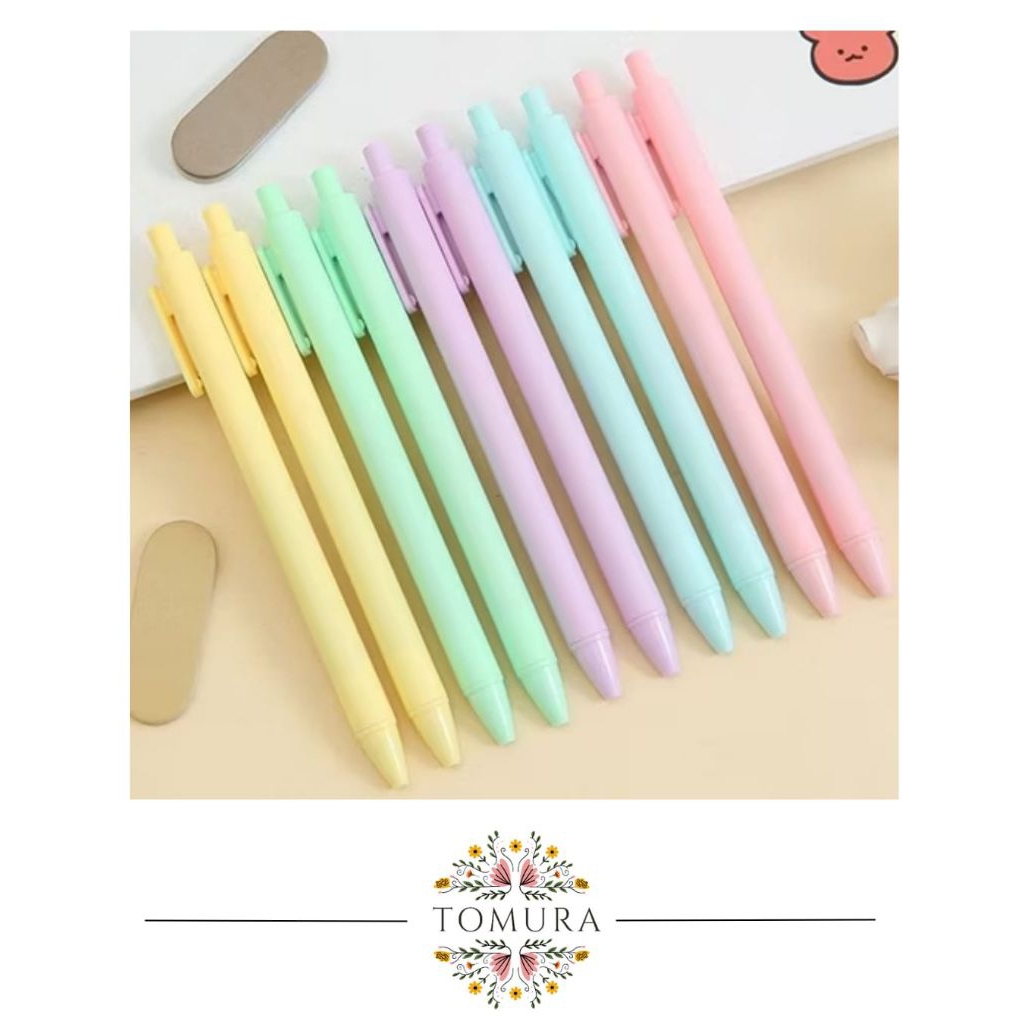 

Pulpen Gel Retractable Pastel 0.5mm Lucu Alat Tulis Kantor Stationary Peralatan Sekolah Kantor Back To School