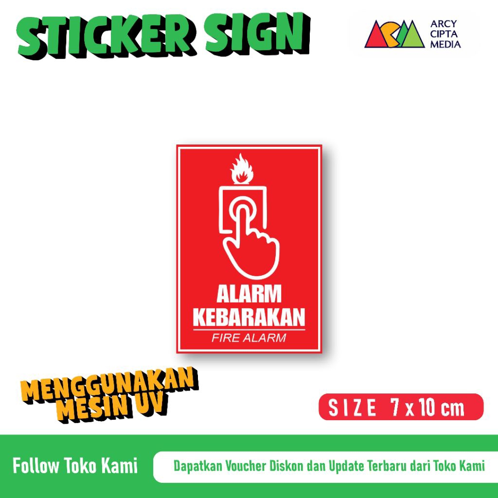 

Stiker Alarm Kebakaran