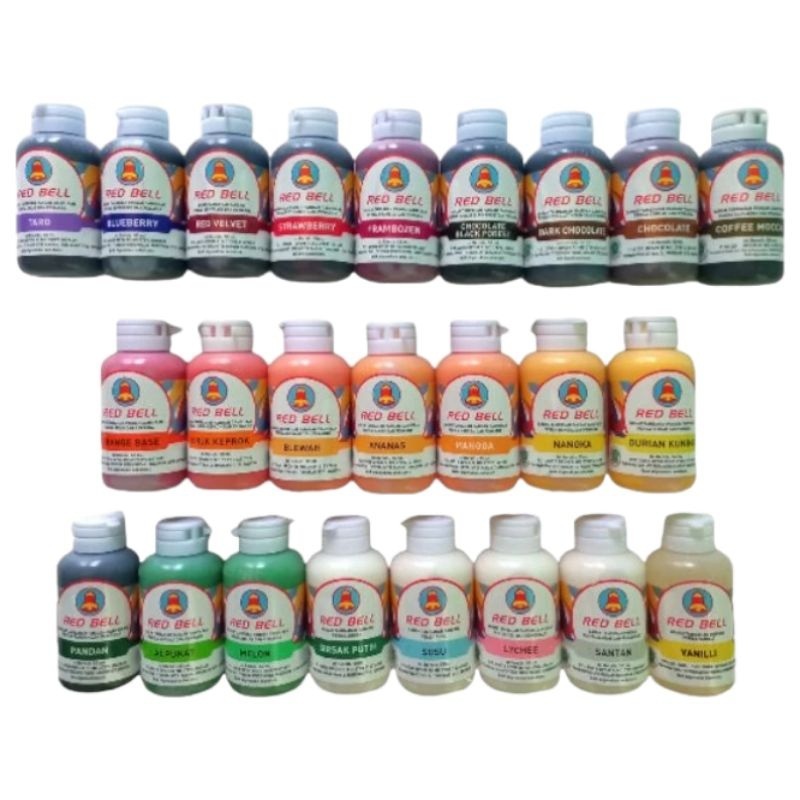 

pasta pewarna perasa red bell 55