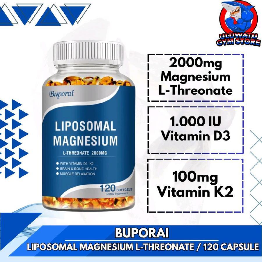 Liposomal Magnesium L-Threonate 2000mg - 120 Capsule Brain Health L-Threonate