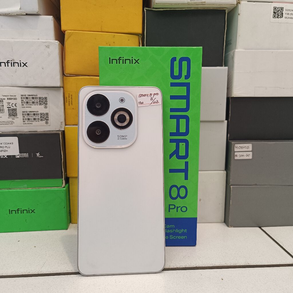 Infinix Smart 8 Pro RAM 8/128GB Fullset - Hp Second Murah Berkualitas dan Bergaransi