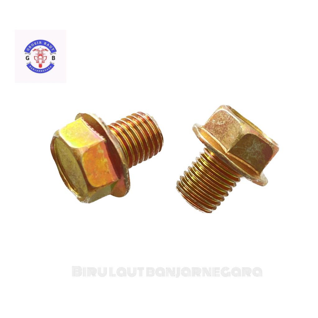 (isi 10 pcs) Baut Tap Oli Yamaha M12 Standar / Baut tap oli mesin bawah Yamaha Mio Sporty Soul Fino 