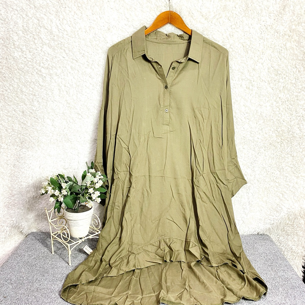 PEONY VINTAGE - SIMPLE GRACE TUNIC | Tunik Rayon Twill Premium | Tunik Jumbo LD 120