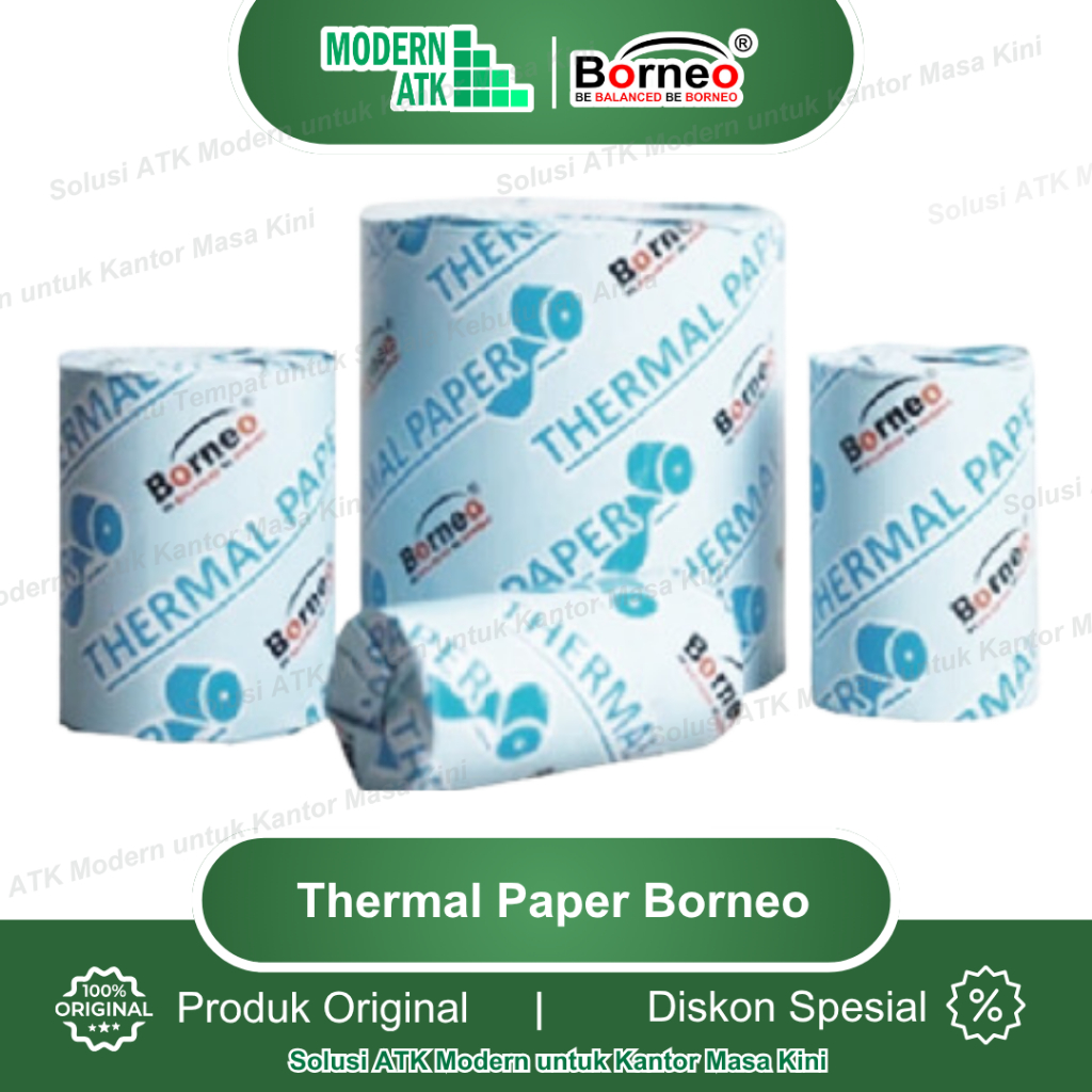

Kertas Struk Kasir Thermal Paper - BORNEO - 57 x 40 - 57 x 40