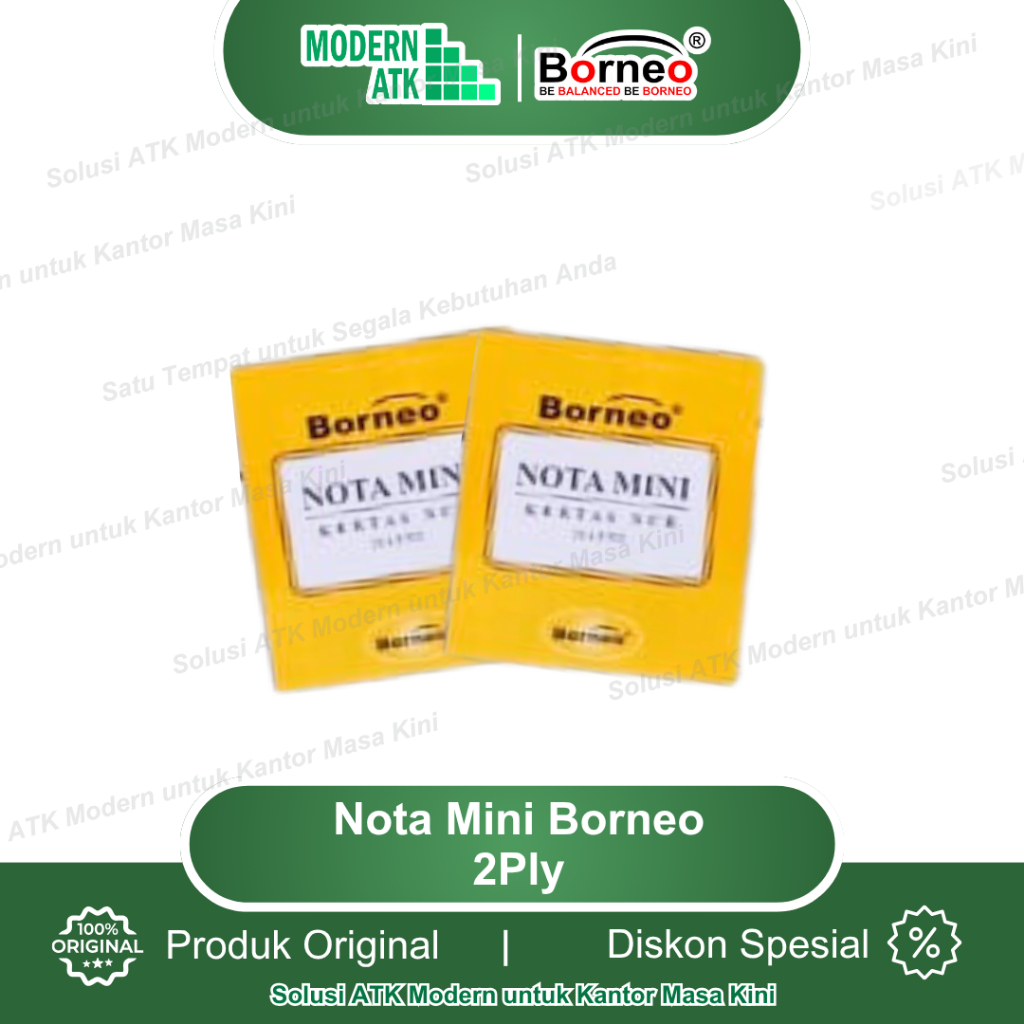 

NOTA KONTAN MINI 2 Ply (25 Lbr) - Buku Nota/Nota Bon