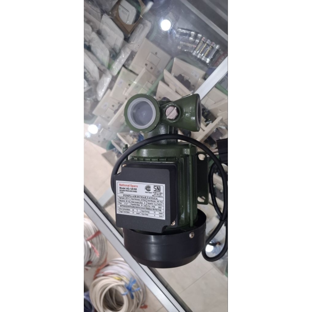 Pompa Air National Spero AQ-125 NS Daya Hisap Kuat & Hemat Listrik