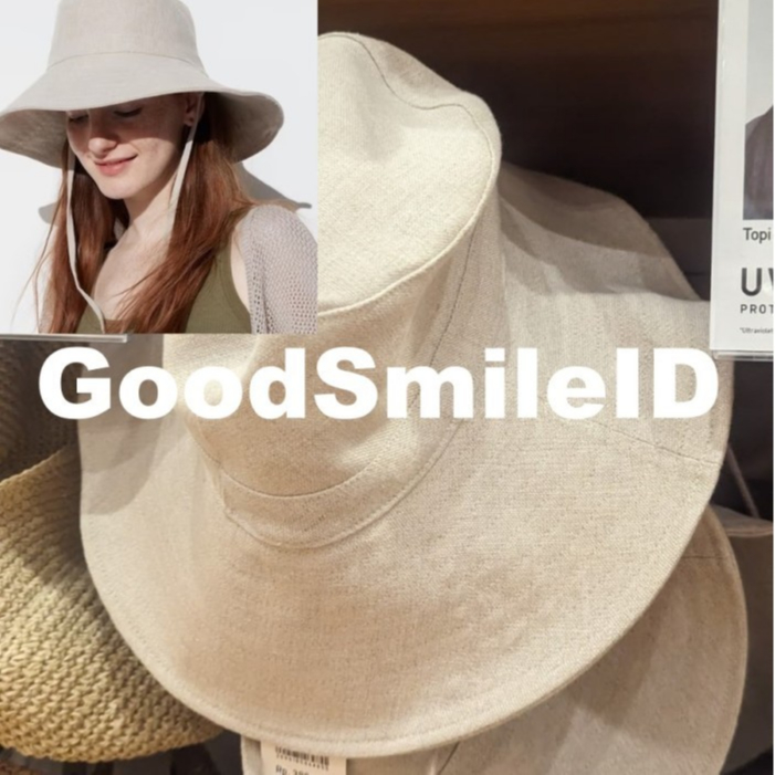 UNIQLO Topi Wide Brim UV Protection Wanita Lebar Bucket Hat JASTIP