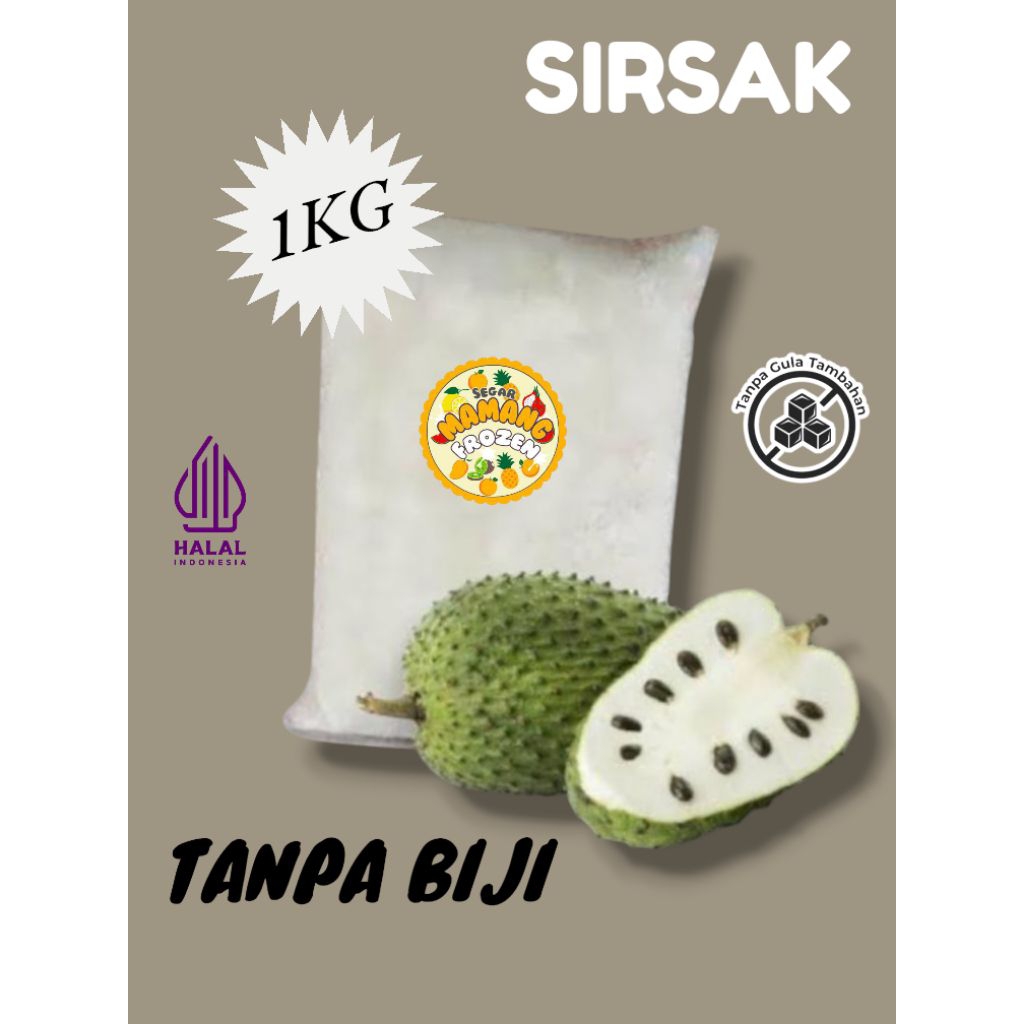 

Daging SIRSAK FROZEN 1KG tanpa BIJI & KULIT manis beku TANPA PEMANIS BUATAN & ORIGINAL