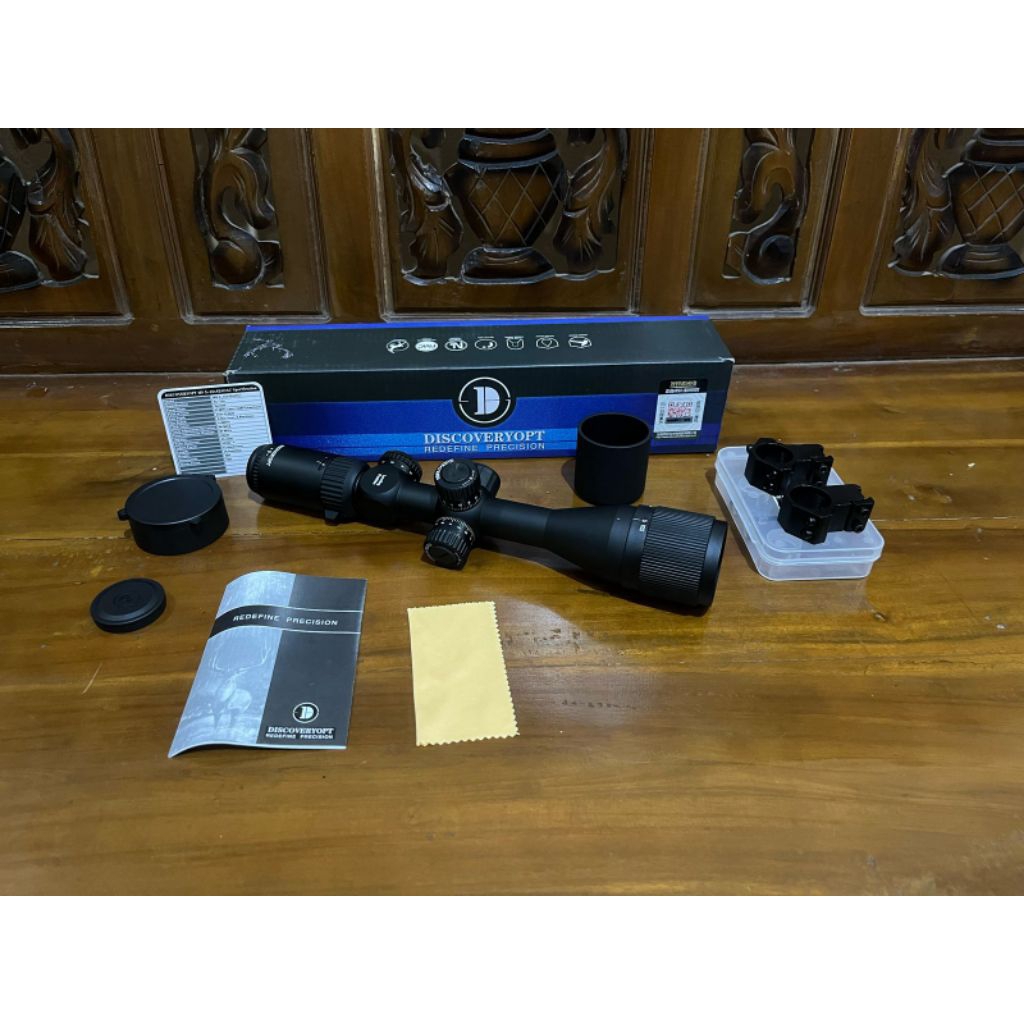 TELESKOP DISCOVERY MS 3-12X42 AOAC ORIGINAL NYALA RETIKEL TAHAN GETAR