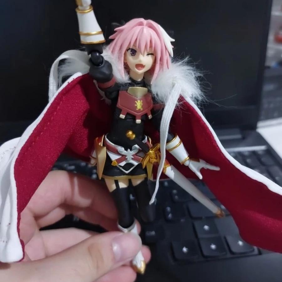 Mantel Jubah bulu untuk Figma Fate Astolfo Custom Wired Cape for Kitbash Action Figure SHF SHFiguart