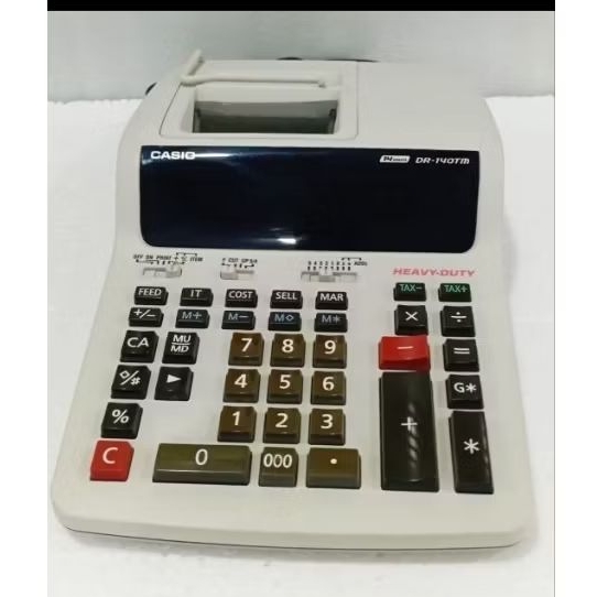 

Kalkulator Printing/Calculator Kasir CASIO DR -140TM/DISPLAY ETALASE TOKO/GARANSI/REAL PICTURE