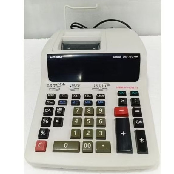 

Kalkulator Printing/Calculator Kasir CASIO DR 120TM/DISPLAY TOKO/REAL PICTURE/GARANSI