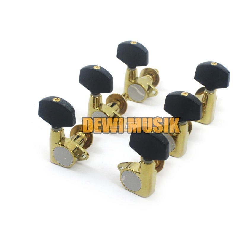 DRYER GITAR ELEKTRIK R3-L3 WARNA HITAM GOLD AG652 / ACOUSTIC GUITAR TUNING PEGS (SC2816)