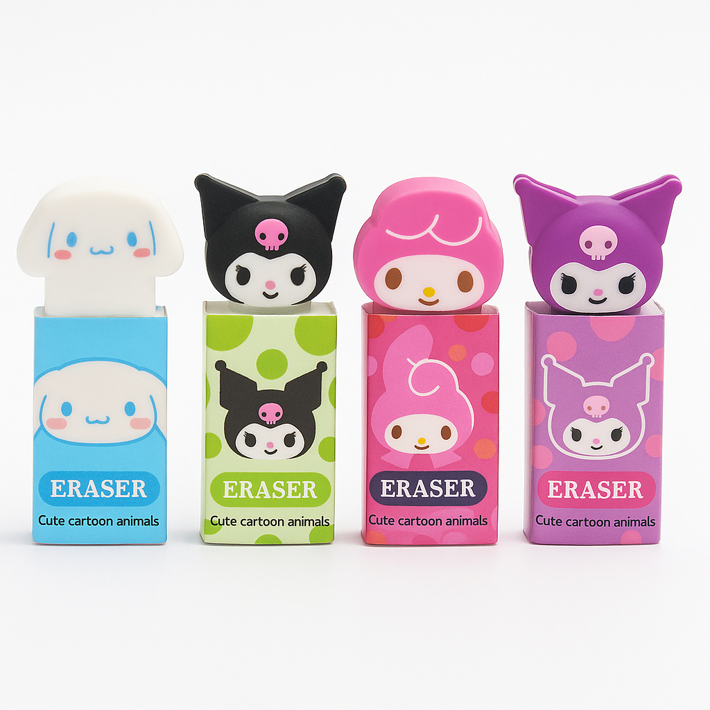 

Penghapus Panjang 3D Premium Sanrio Kuromi Melody Cinnamoroll / 3D Eraser Sanrio Premium Lonjong Karakter Pensil Rubber