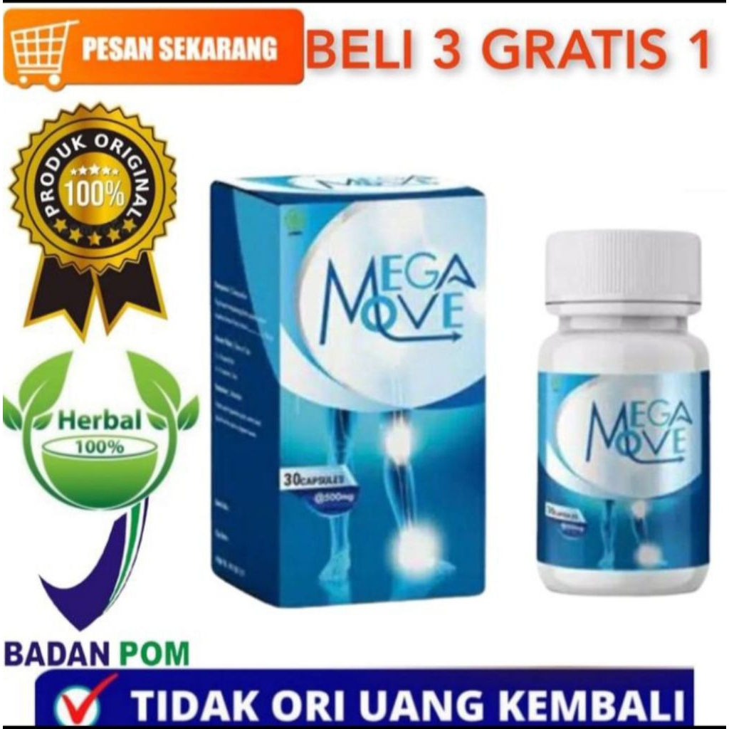 MEGA MOVE ORIGINAL BPOM ASLI ORIGINAL UNTUK OBAT NYERI SENDI 100% ORIGINAL MEGA MOVE OBAT NYERI SEND