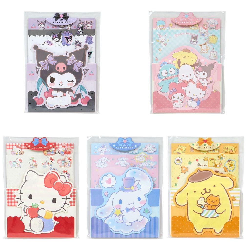 

RK Surat Menyurat Berbentuk Letter Set Karakter Kartun Sanrio Hello Kitty Cinnamorol Melody Lts Alat