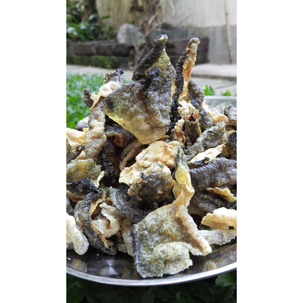 

Kerupuk Ikan Salmon Homemade Rasa Original Kemasan Toples150gr Cemilan Premium