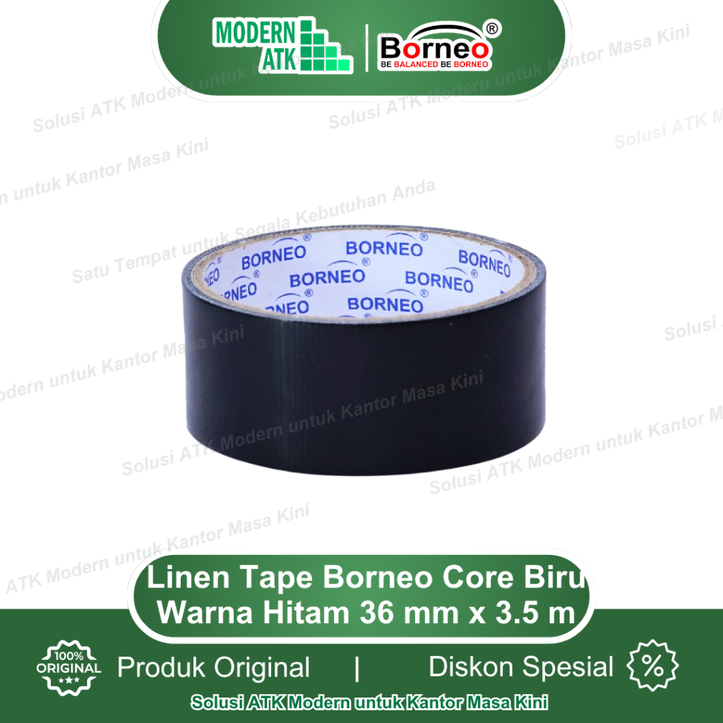 

Borneo Linen Tape / Lakban Kain 36 mm x 3.5 m