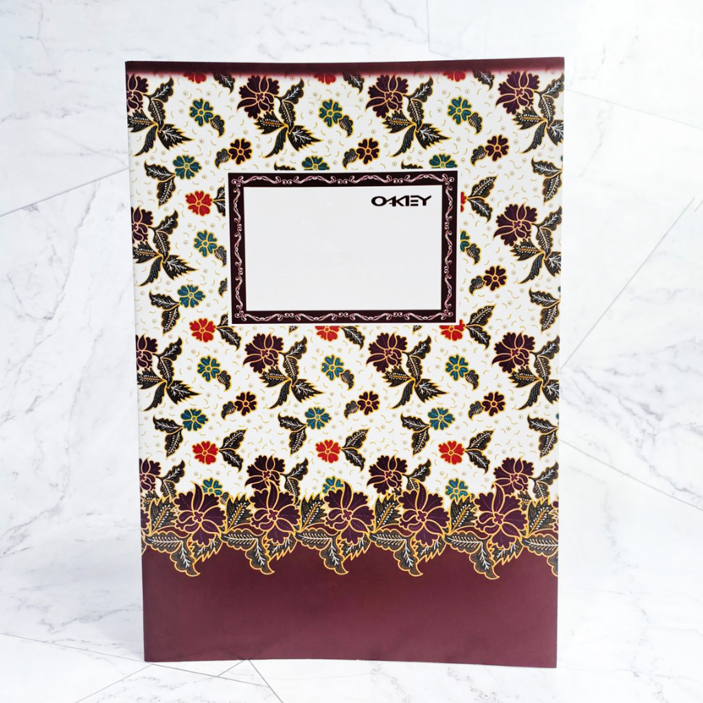 

Buku Tulis OKEY Batik 50 Lembar 17,6 x 25 cm | Cover Ada Kolom Nama