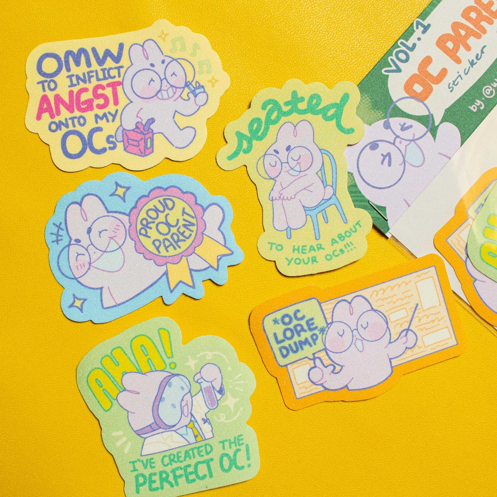

[PLEASE READ DESC. MIN 3PCS FOR STICKER ONLY ORDERS] OC Parent Sticker Set Vol. 1
