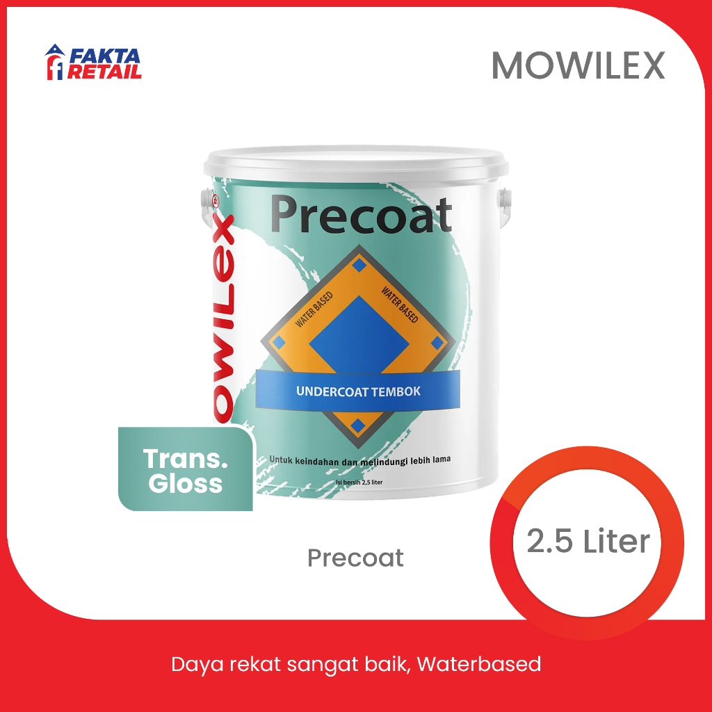 Mowilex Precoat Undercoat UCT Cat Dasar Tembok - 2.5 Ltr