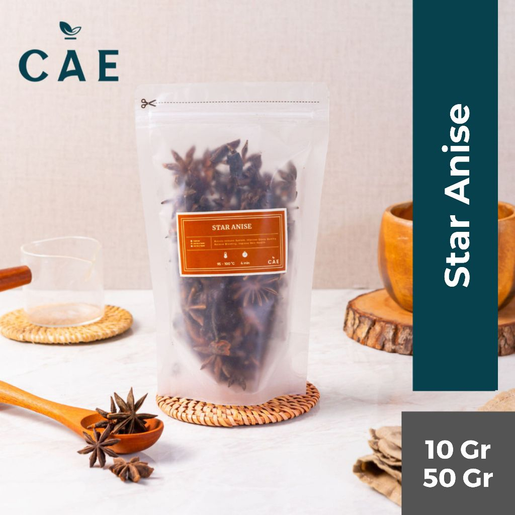 

Star Anise Bunga Lawang Pekak Rempah Bumbu Spice Kembang Premium 10 Gr - 50 Gr