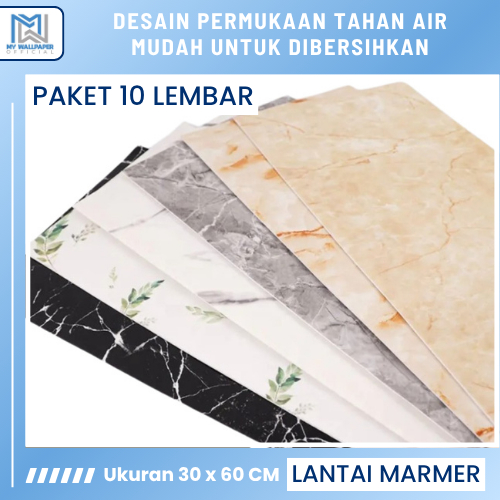 JUAL [COD] Vinyl Stiker Lantai Sticker Marmer Foam Marble Stiker Wallpaper Lemari Cabinet Marbel