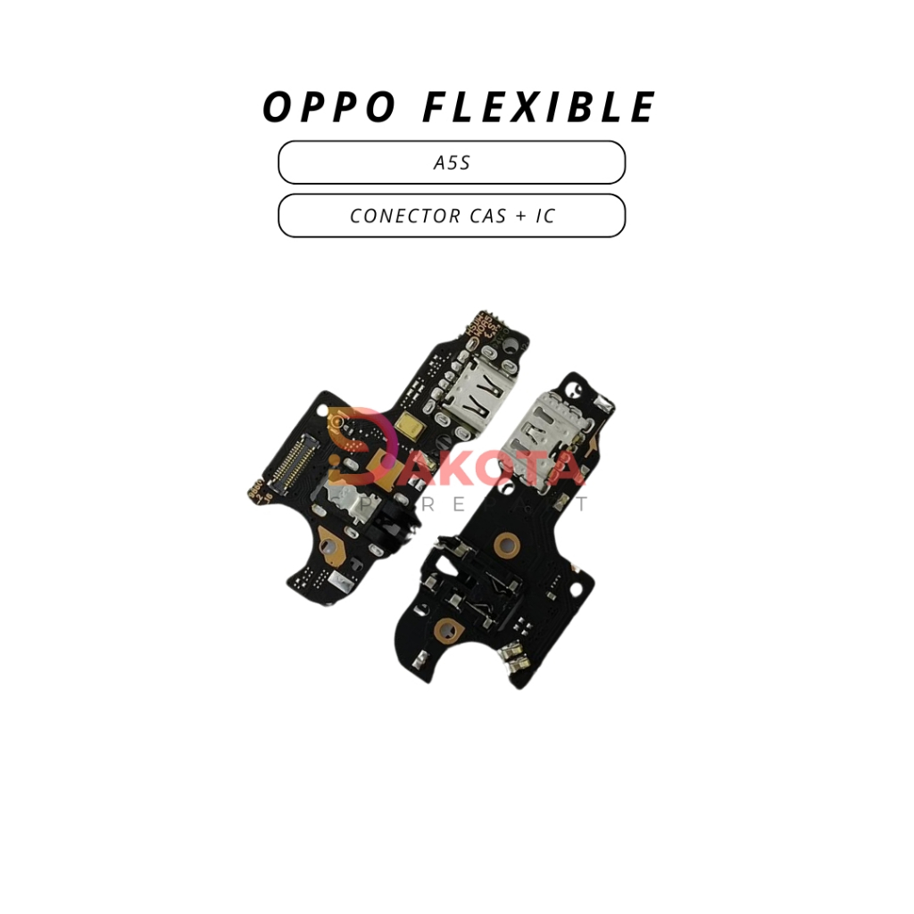 FLEXIBLE CONECTOR CAS + IC OPPO A5S ORI