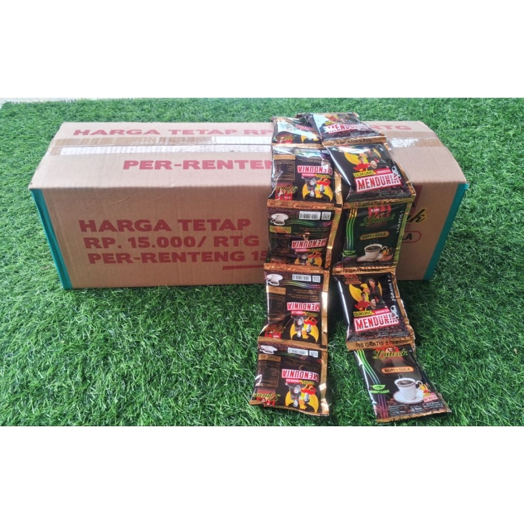 

Kopi Luwak Hitam 1 Dus isi 10 Renceng