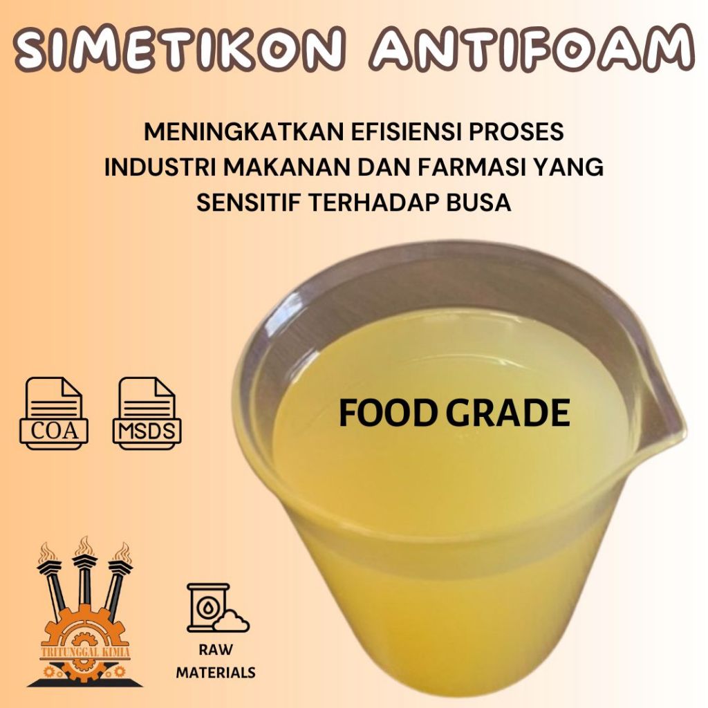 

Food Grade Simetikon Antifoam 500ml / Simethicone Antifoam Pengontrol Busa