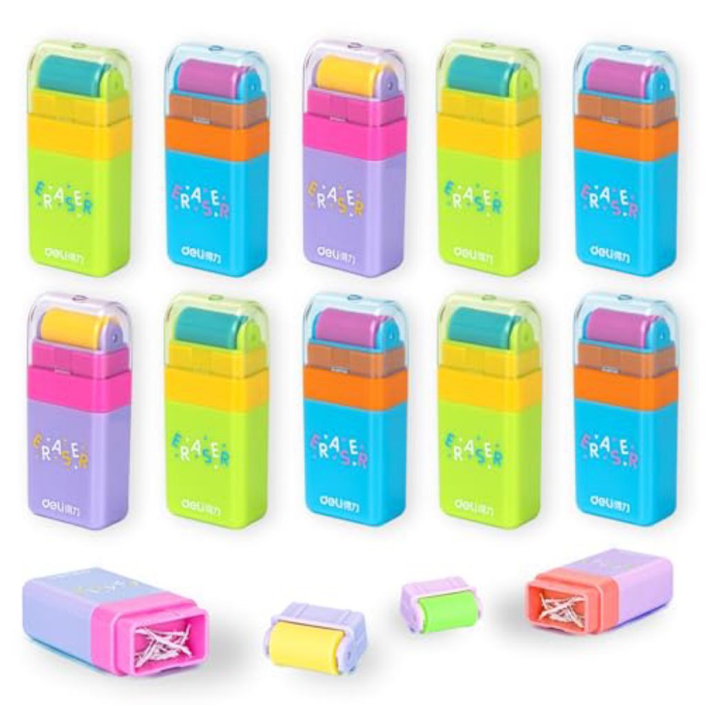 

DELI 71122 Eraser ASST. 60x30x15mm PVC PENGHAPUS BX12 BX576