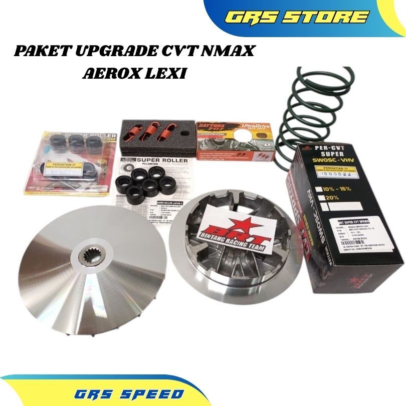 Paket Kirian Upgrade CVT Nmax Aeox 155 N max new  lexi Pulley Rumah Roller Per cvt Sentri Roller BRT