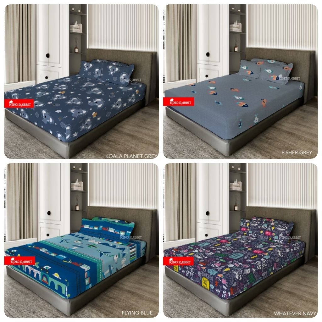 King Rabbit Sprei,  - Motif Karakter Anak uk.180