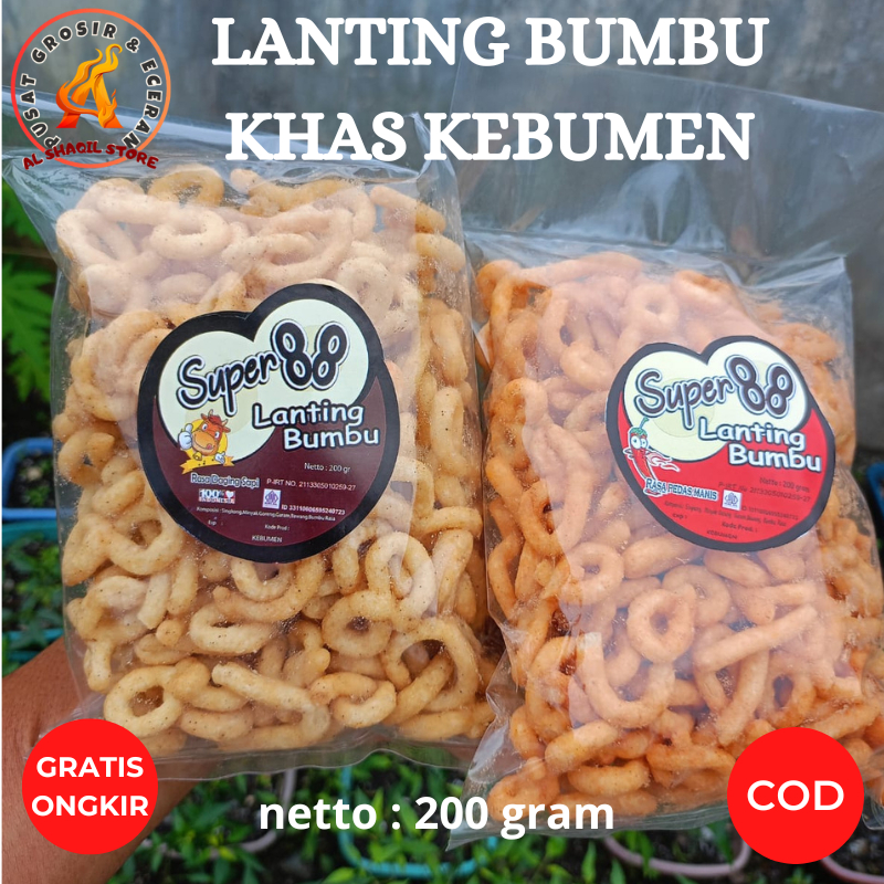 

Lanting Bumbu Super 88 Khas Kebumen Cemilan Enak Gurih Murah