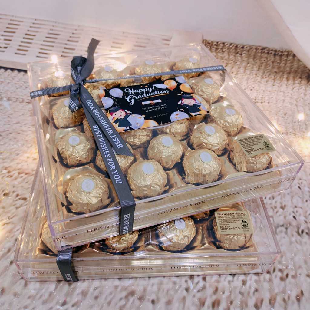 

Hampers Coklat Ferrero Rocher Wisuda - Hampers Graduation HW029