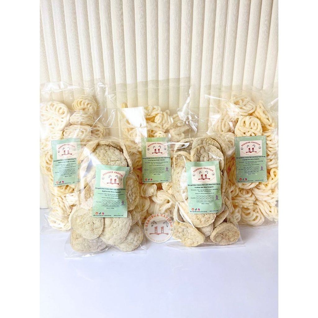 

Paket Kerupuk Hemat 1KG (5 Bungkus x 200gr) Kualitas SUPER Asli Ikan Tenggiri ( Mawar x 2, Kulit x 2, Sanggul x 1)