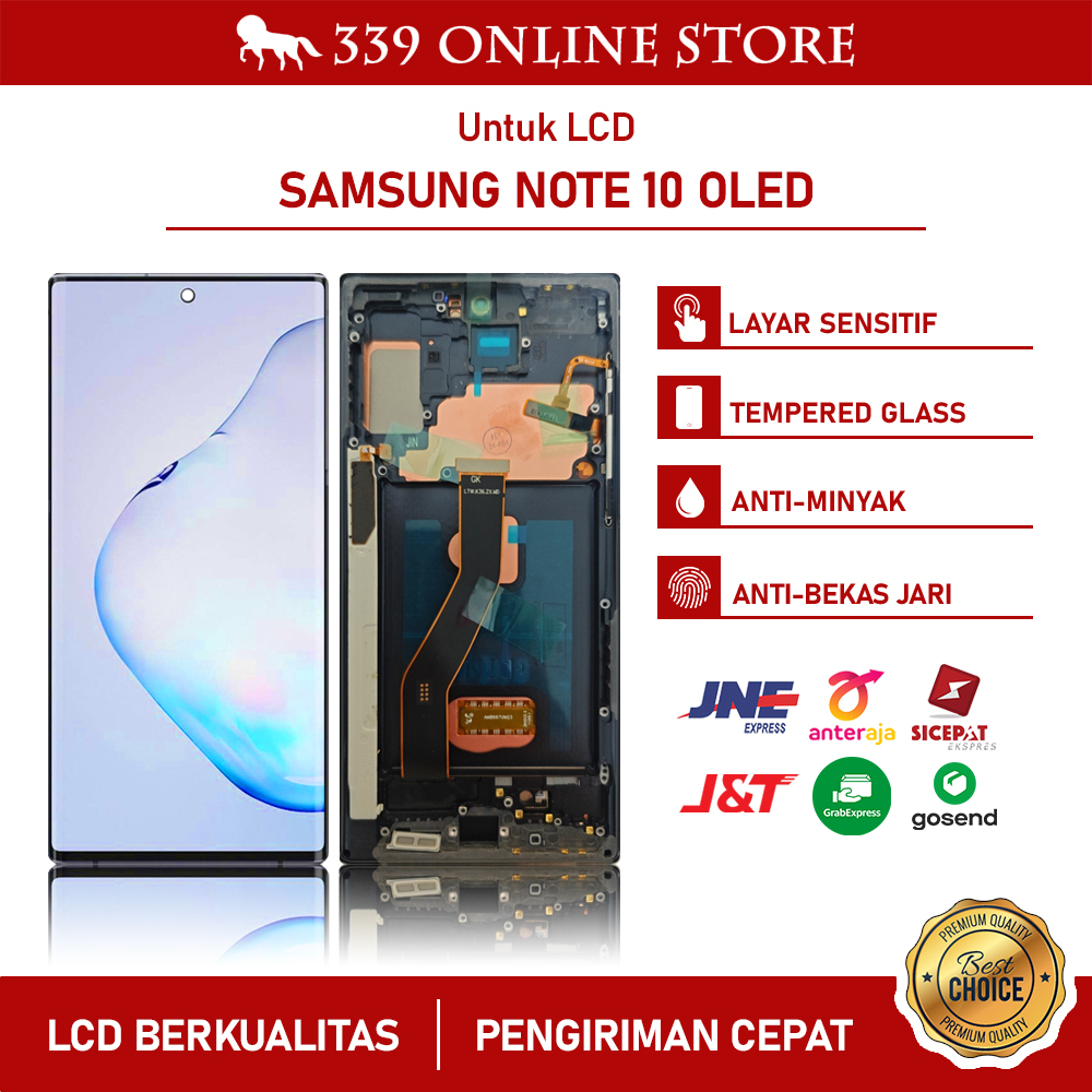Lcd Samsung Galaxy Note 10 / Note 10 Plus / Note 10 Lite With Frame Oled Garansi