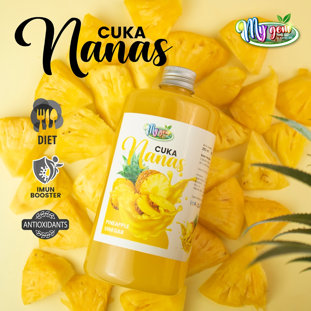 

Cuka Nanas Asli Organik With Mother 500ml Antioksidan