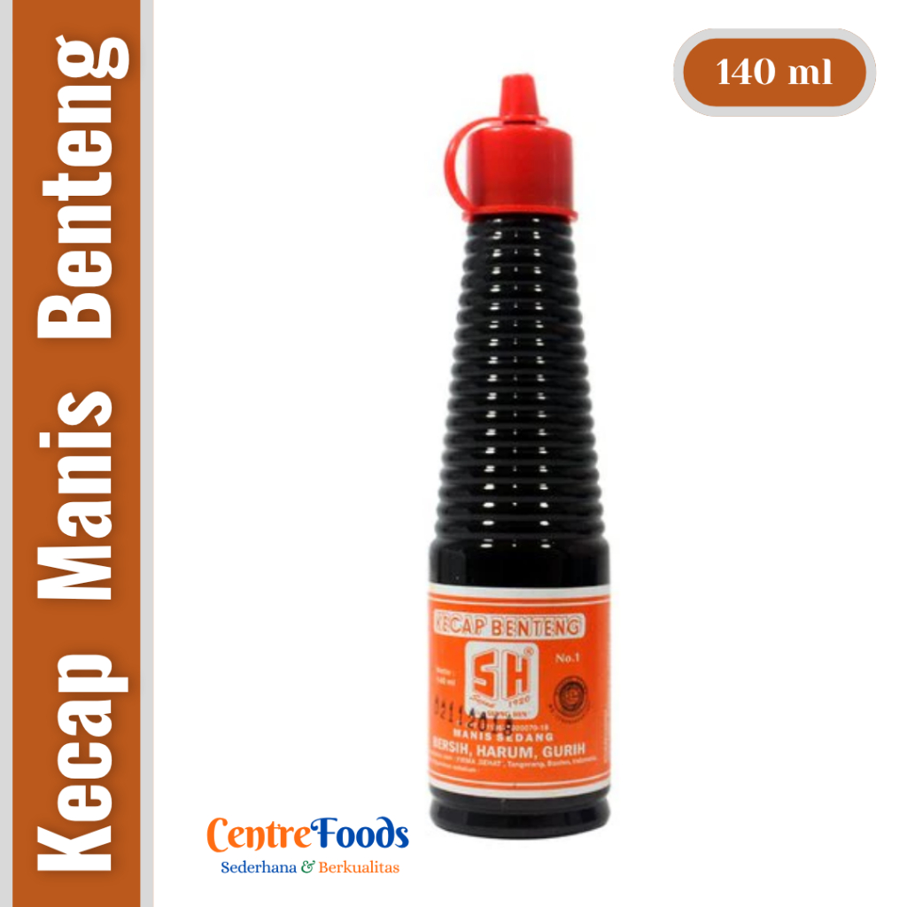 

Kecap Manis Sedang Botol - Kecap Benteng Manis Sedang SH ( SIONG HIN ) | 140 ml [ Harga Per BTL ]