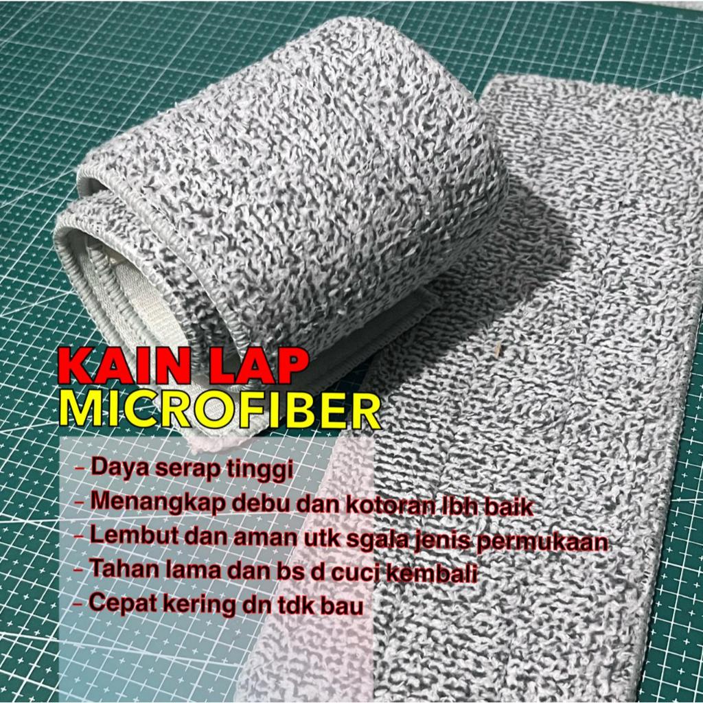 KAIN PEL FIBER (Refill Slaber) | Lap Microfiber Lembut & Halus Membersihkan Secara Menyeluruh (Ukura