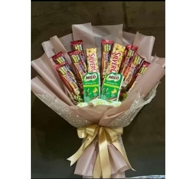 

Snack Bouquet coklat beng-beng, coklat silverqueen