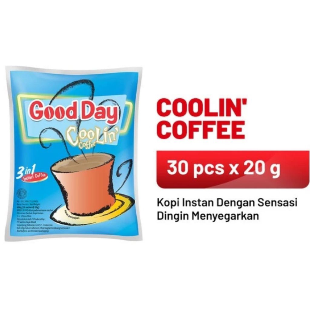 

Good Day Coolin Coffee Isi 30 Sachet
