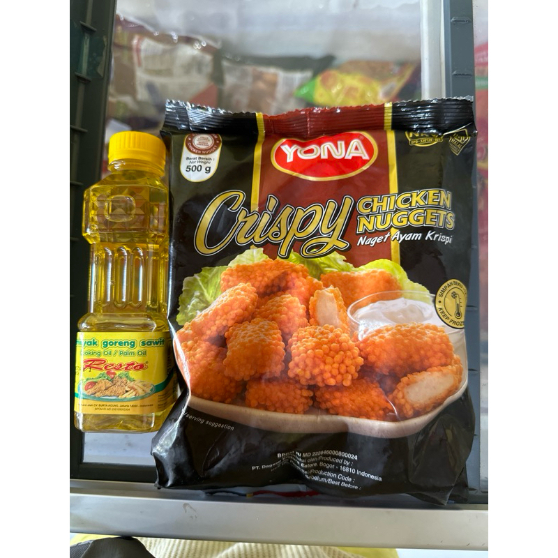 

YONA Crispy Chicken Nugget 500gr free minyak 250ml (Naget Ayam Crispy)