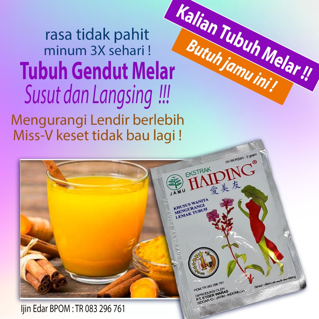 obat jamu pelangsing tubuh pelangsing badan Penghilang keputihan lendir berlebihan gatal vagina pemb