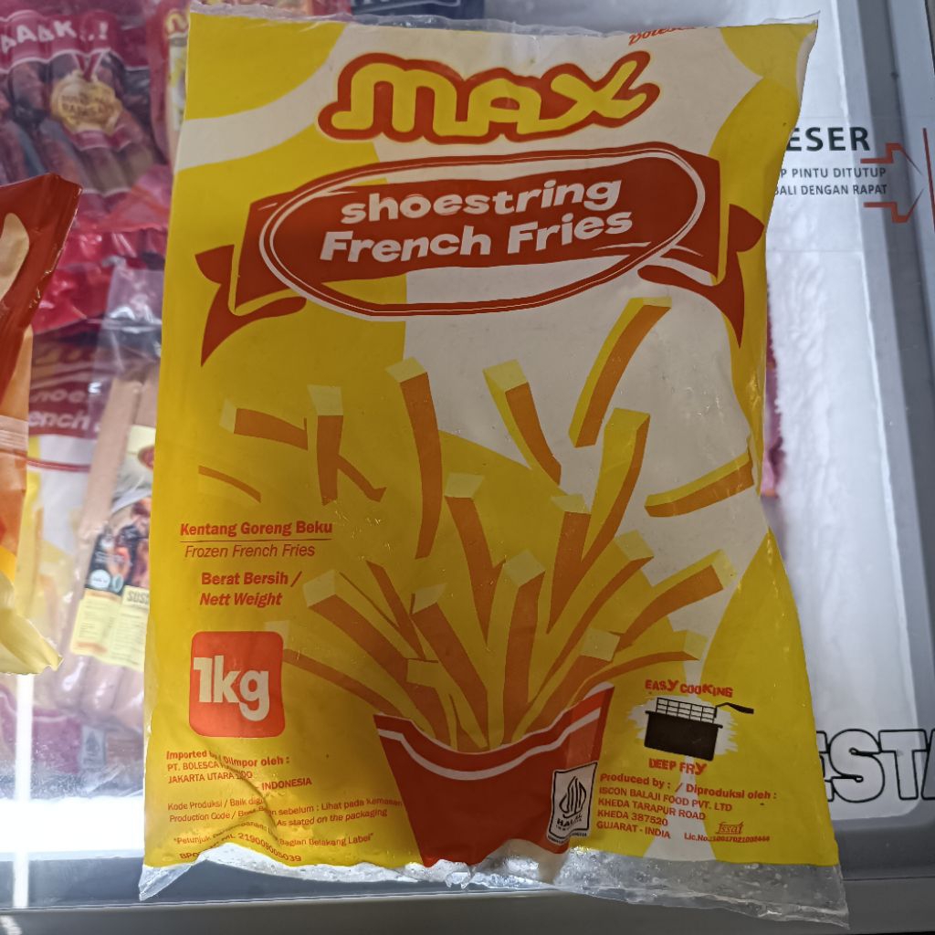 

MAX SHOESTRING FRENCH FRIES 1 kg